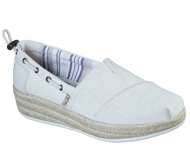 Skechers Bobs Highlights 2.0 - Yacht Master - Womens Slip On Shoes Beige [AU-OI1128]